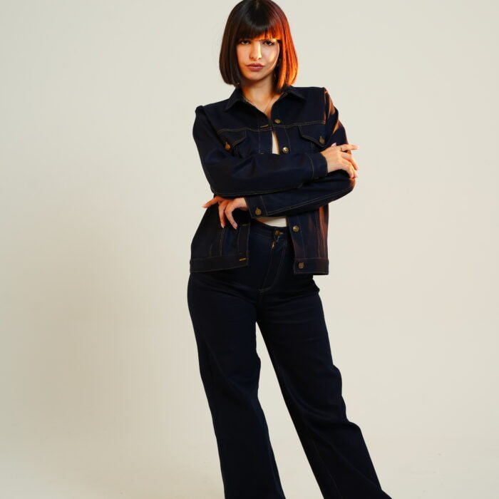 Set denim bleu foncé